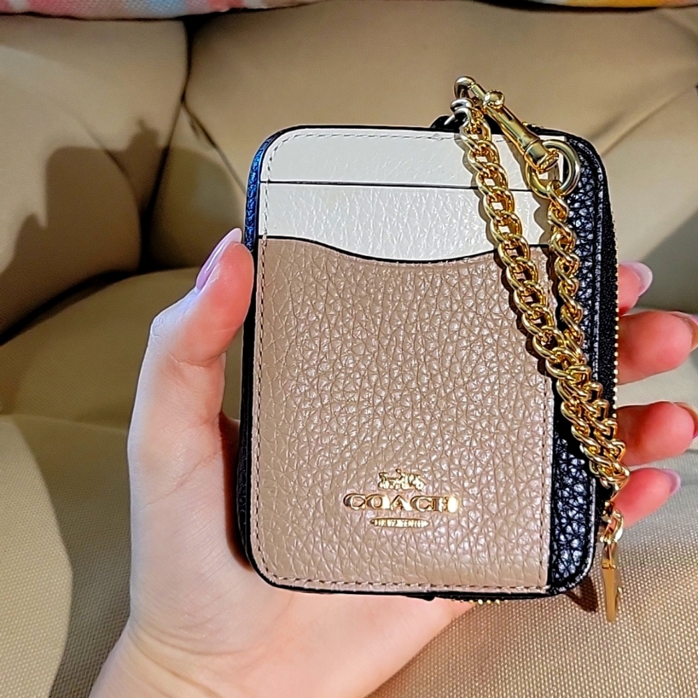 COACH wallet with chain.